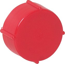 Closing cap with seal, red