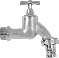 Chrome drain tap, complete, size3/4"