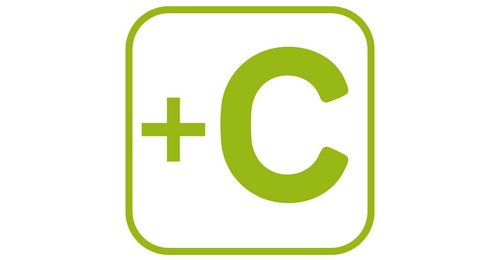 Logo of the +C Carbon infeed module