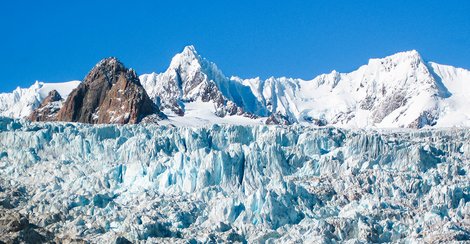 Gletscher mit Eis