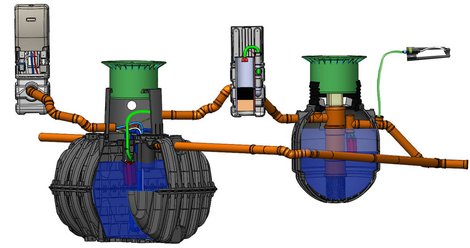 bluecycle wastewater re-use up to 32 PE