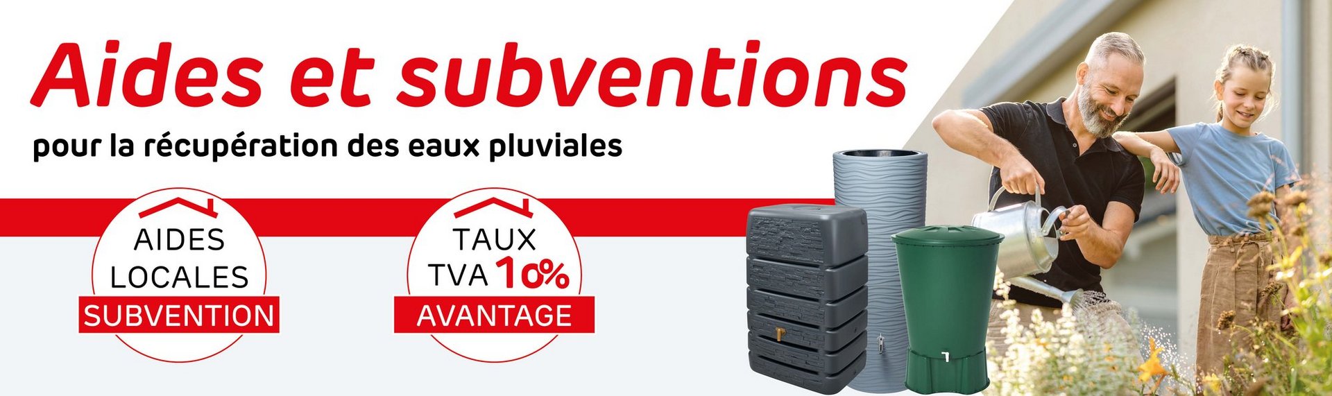 Les aides financières disponibles pour la récupération d'eau de pluie