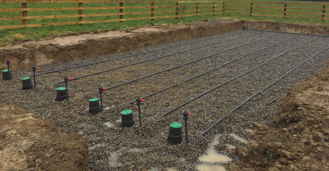 Low-pressure pipe network