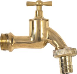 Brass drain tap, complete, size3/4"