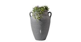 Antique amphora dark granite