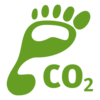 Pictogramm Fuss CO2 Piktogram emisja CO²