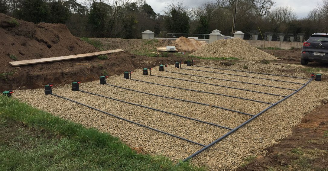 Low-pressure pipe network
