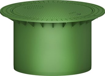 Maxi telescopic dome shaft with lid, suitable for pedestrian loading