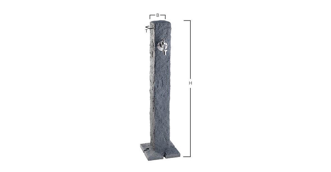 Granit Wasserzapfsäule darkgranite