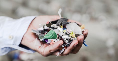 Restos de plástico para reciclar