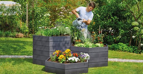 Ergonomic gardening with raised garden beds