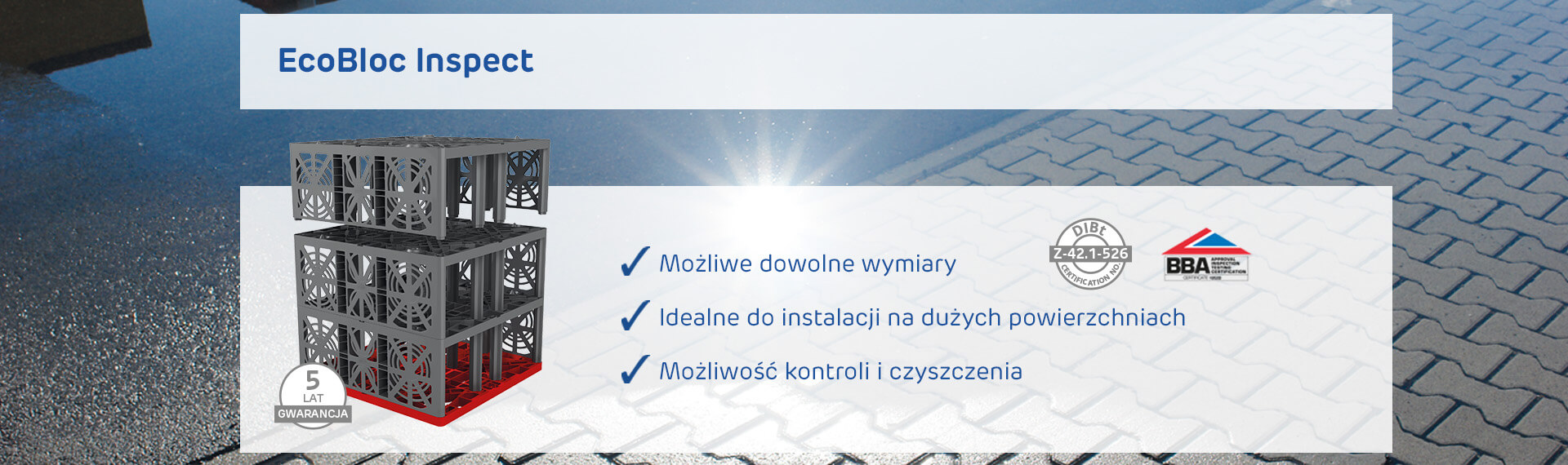 System zarządzania wodą deszczową EcoBloc