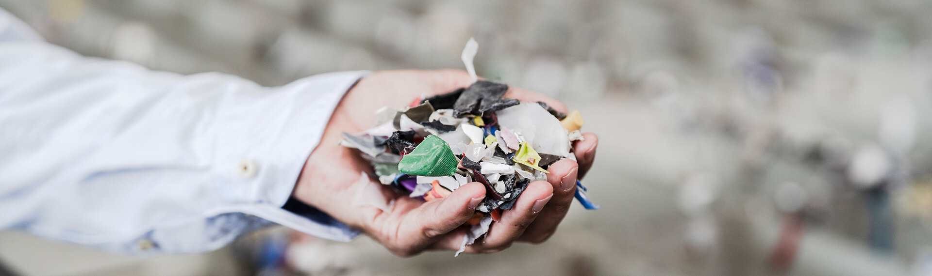 Restos de plástico para reciclar