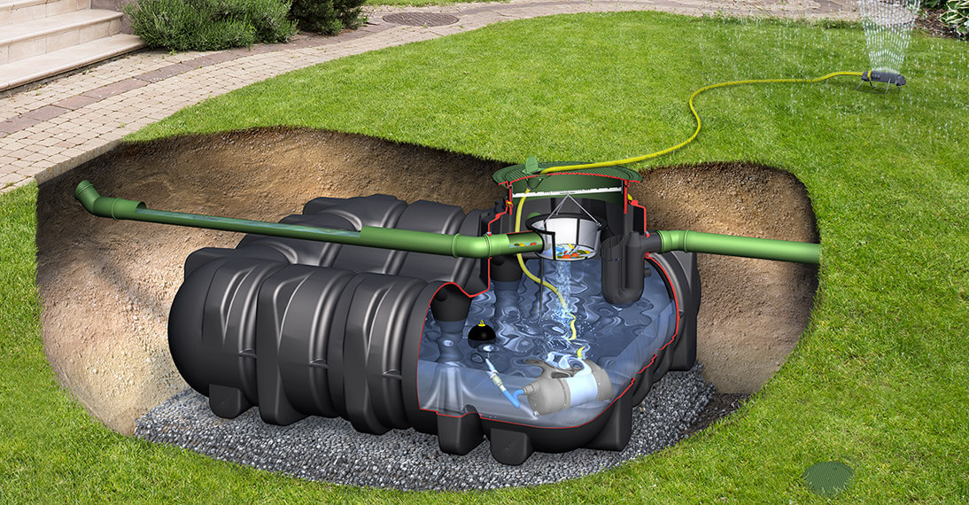 Platin Komplettpaket Garten Komfort Automatik Tauchpumpe
