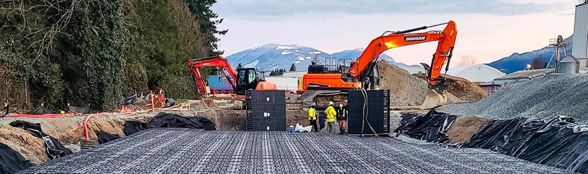 Rainwater infiltration Feed Mill, Chilliwack (Canada)