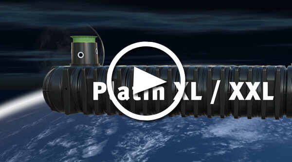 Płaski zbiornik podziemny Platin XL / XXL