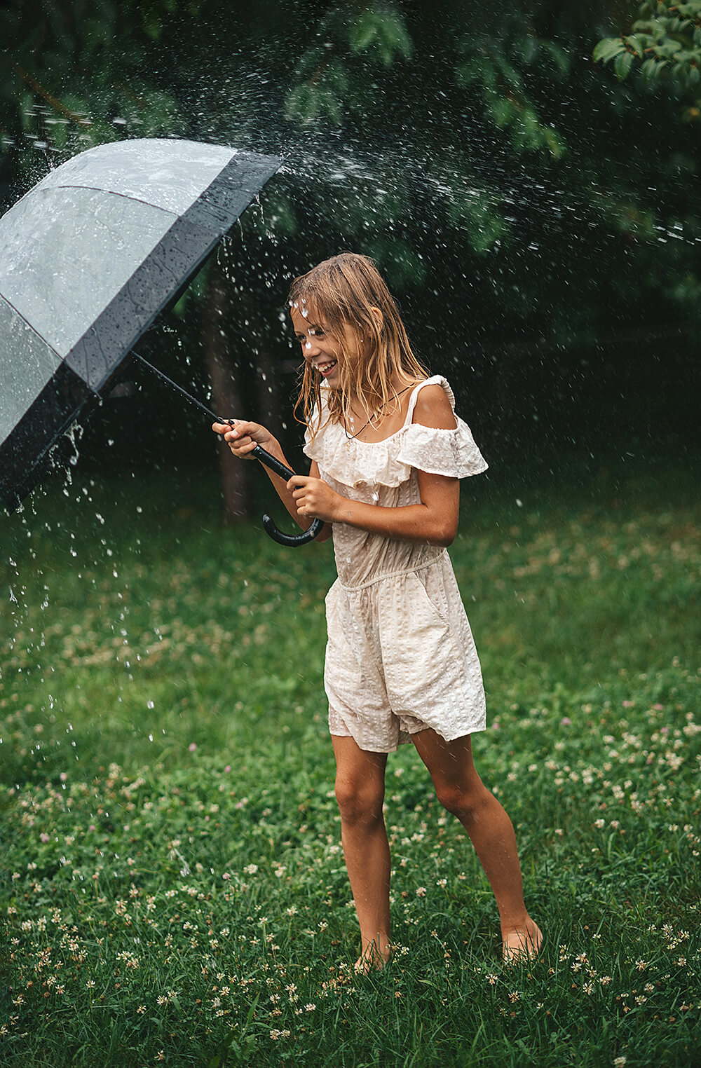 Girl under an umbrella in the rain 2022 11 15 17 17 57 utc